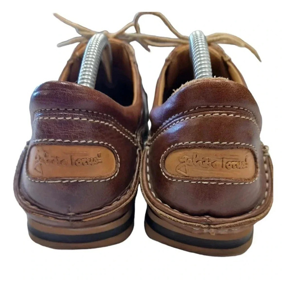 Fatte A Mano Tobacco  Leather Loafers Size 42 - Picture 5 of 9